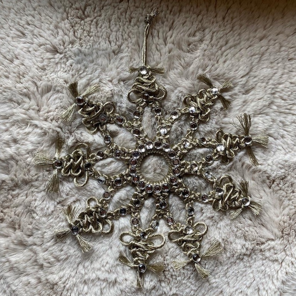Handmade Macrame Crochet Christmas Ornament